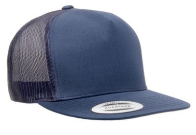 Yupoong Hats: Wholesale Yupoong Classic Flat Bill 5 Panel Trucker Hats