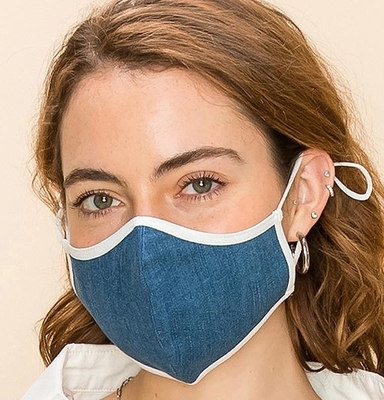 Reusable Washable 2-Layer Denim Face Protection (10 Pack) $15.00=$1.50 each
