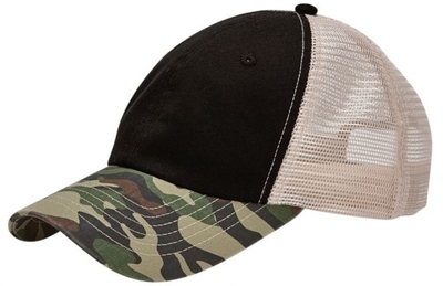 Sportsman Camo Washed Relaxed Chino Mesh | Wholesale Camouflage Caps