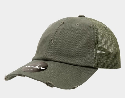Cobra Caps: Wholesale 5-Panel Garment Washed Twill Front/Mesh Back By Cobra Caps