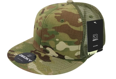 Cobra Caps: Wholesale 5-Panel Garment Washed Twill Front/Mesh Back Hat