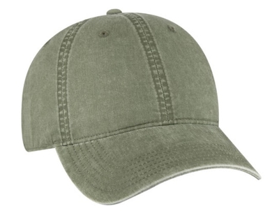 Otto 6 Panel Low Profile Snow Washed Superior Cotton Twill Cap 