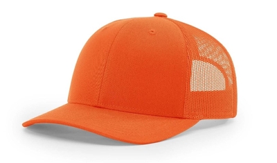 Richardson Blaze Orange Trucker Cap | Wholesale Blank Caps & Hats | CapWholesalers