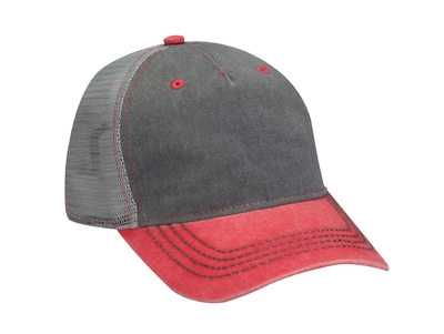 Adams Pigment Dyed Endeavor Cap | Wholesale Trucker Mesh Hats