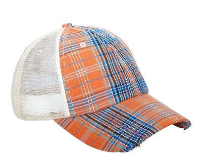 One Piece Logo Plaid Strapback Hat - One Piece