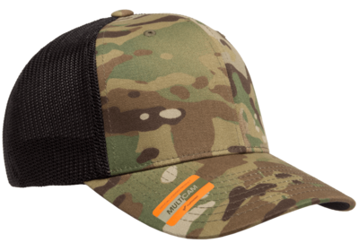 Yupoong | Blank Mesh Caps Trucker Flexfit & Cotton Wholesale Hats CapWholesalers | MultiCam Camo