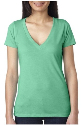 Next Level Ladies Triblend Deep V | Ladies Short Sleeve Tees