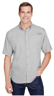 Columbia Mens Tamiami II Short-Sleeve Shirt | Mens Denim  / Twill Woven Shirts