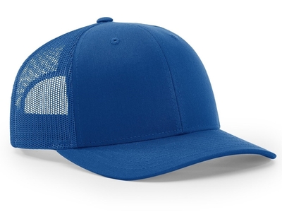 vintage Trucker Hat Baseball Cap Back Mesh Snapback Blue/White 