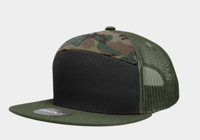 Caps with flat sales front