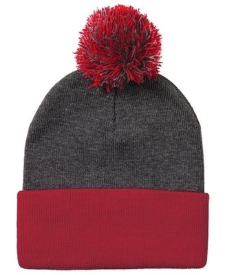 Sportsman Caps: Wholesale Sportsman 12" Pom-pom Knit Caps -