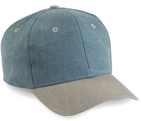 Image Cobra-6-Panel Two Tone Stone Washed Canvas Cap, two tone