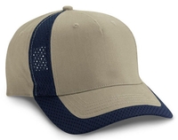 Image Budget Caps | Cobra-5 Panel Brushed Cotton Jersey Mesh Trim