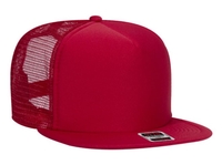 Image Budget Caps | Otto Foam Front Flat Visor High Crown Golf Style Mesh Back