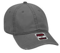 Image Otto Garment Washed Cotton Twill Distressed Visor Low Profile Pro Style
