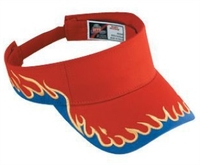 Image Otto Flame Pattern Cotton Twill Sun Visors