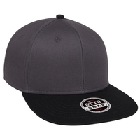 Image COTTON TWILL SQUARE FLAT VISOR OTTO 6 PANEL PRO SNAPBACK