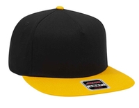 Image Otto Cotton Twill Square Flat Visor 5 Panel Pro Snapback