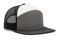 Smallmouth Bass - Flat Bill Styles Seven Panel / Charcoal/Black