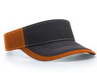 Image Richardson Charcoal Front With Contrast Stitching Sun Visor