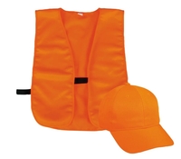 Image Outdoor Safety Blaze Cap and Polyester Vest Set