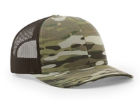 Image Richardson 6 Panel Multicam Tactical  Collection Trucker Mesh Cap