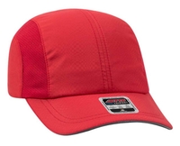 Image Otto Six Panel Textured Polyester Reflective Sandwich Running Cap