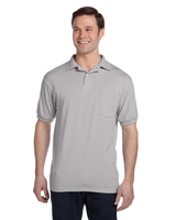 Image Hanes Adult 5.2 oz., 50/50 Eco-Smart® Jersey Pocket Polo