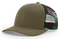 Image Richardson 6 Panel Trucker Printed Camo Mesh Back