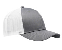 Budget Caps | Cobra-5-Panel 100% Polyester (FOR Sublimation) | Gray/Black | (Bulk)