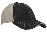 Image Cobra 6 Panel Herringbone Distressed Soft Cotton Mesh