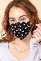Image Washable Reusable 95% Cotton 2% Spandex Hearts (Pack of 10) $20.00=$2.00 each