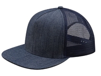 Image Mega 5 Panel Cotton Twill Flat Bill Trucker