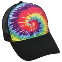 Image Kati Colortone Tie-Dye 5 Panel Seamless Front Structured Mesh