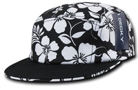 Image Decky 5 Panel Low Profile Relaxed Floral Racer Hat