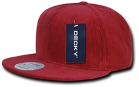 Image 6 Panel High Profile Structured Corduroy Snapback