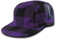 Image Decky 5 Panel Plaid Racer Cap