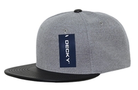 Image Decky Brand 6 Panel High Profile Structured Melton Vinyl Snapback