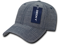 Image Decky Brand 6 Panel Low Profile Structured Denim Cap