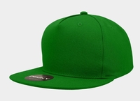 Image 5 Panel High Profile Structured Cotton/Poly Blend Snapback