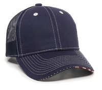 Image Outdoor Twill Mesh Back W/Flag Sandwich Visor