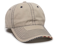 Image Outdoor Unstructured Twill W/Flag Sandwich Visor