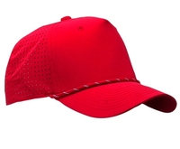 Image Cobra 5-Panel Structured Perforated Laser Cut Back With Mix Color Rope