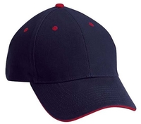 Cobra Caps: 6-Panel Brushed Cotton Sandwich Cap