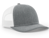 Richardson 112Y Youth Trucker Snapback Cap - Heather Grey/Black